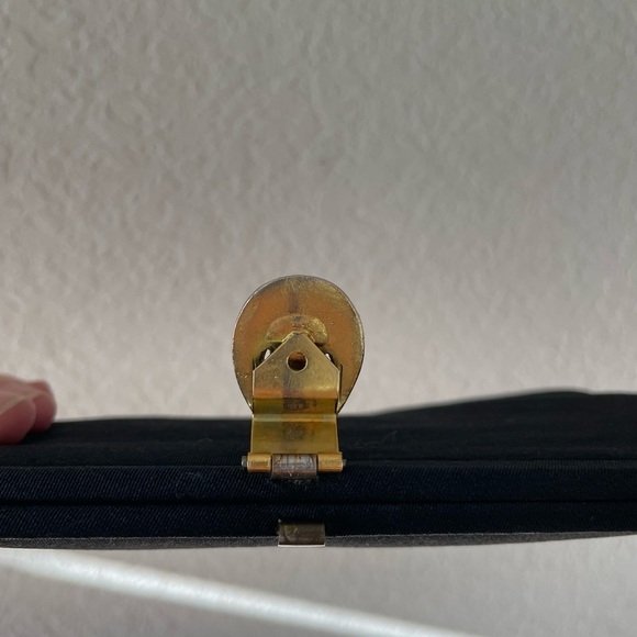 Vintage Jeweled Black Clutch - Picture 5 of 7